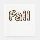 Herfst met Pompoen Achtergrond Herfst Seizoen Prin Servet (Voorkant)