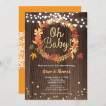 Herfst met Thanksgiving baby shower reusachtig hou