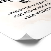 Herfst Mimosa Bar Bruidsfeest Herfst Bruiloft Bord Poster (Hoek)