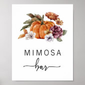 Herfst Mimosa Bar Poster (Voorkant)