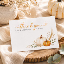 Herfst Minimalistische Kleine Pompoen Baby Shower