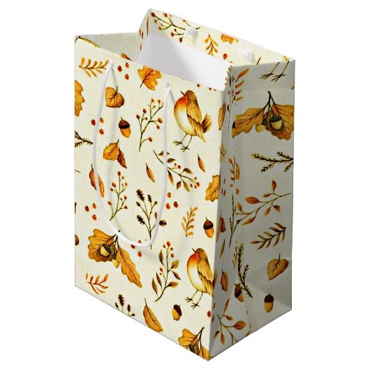 Herfst Mix Medium Cadeauzakje (Voorkant Gekanteld)