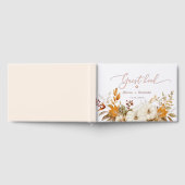 Herfst moderne kalligrafie bruiloft gastenboek (Volledig)