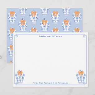 Herfst Monogram Ginger Jar Vrijgezellenfeest Bedankkaart