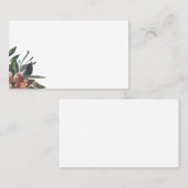 Herfst  Montted Waterverf Floral Wedding Flat Plaatskaartje (Voorkant / Achterkant)