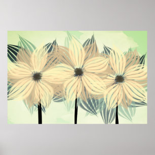 Herfst Mood Flowers Art Poster