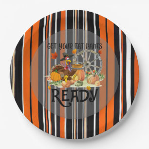 Herfst Mooi Modern Thanksgiving Collectie Papieren Bordje