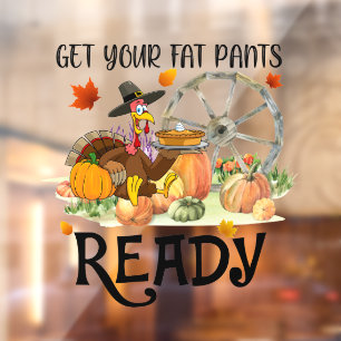 Herfst Mooi Modern Thanksgiving Collectie Raamsticker