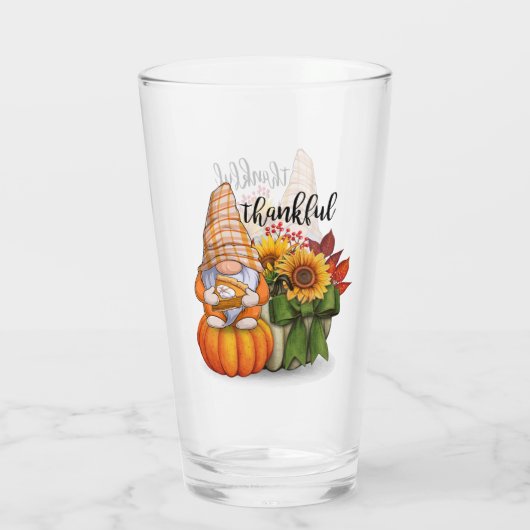 Herfst Mooi Populair Thanksgiving Collectie Glas (Achterkant)