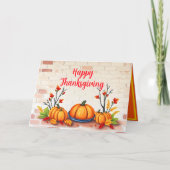 Herfst Mooie Populaire Happy Thanksgiving Kaart (Voorkant)