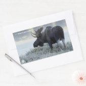 Herfst - Moose Rechthoekige Sticker (Envelop)