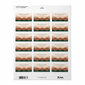 Herfst Mountain Terracotta Return Label (Full Sheet)