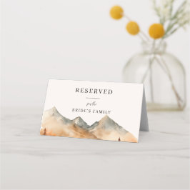Herfst Mountain Wedding Reserved Seat Sign
