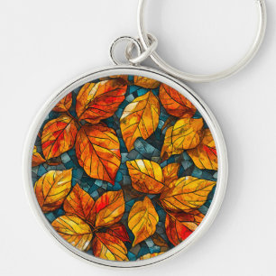 Herfst mozaïekpatroon sleutelhanger