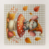 Herfst Muis Puzzel (Horizontaal)