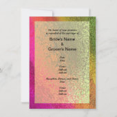 Herfst Multi-Shades van Kleur Bruiloft Kaart (Voorkant)