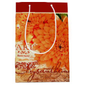 Herfst mums middel grote cadeautas (Voorkant)