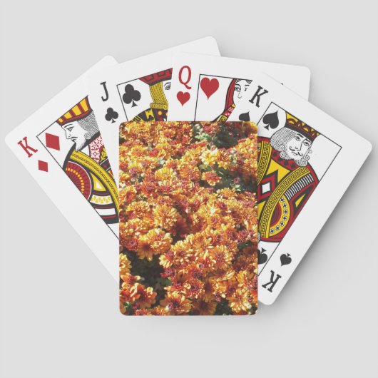 Herfst Mums Pokerkaarten (Achterkant)