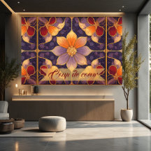 Herfst Muur Kunst Nieuw Botanisch Kleurprint
