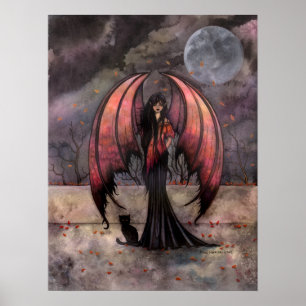 Herfst Mystiek Gothische Sprookje Fantasy Kunst Po Poster