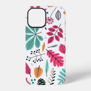 Herfst naadloos patroon met blad, herfstblad achte iPhone 12 hoesje