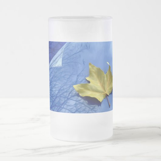 Herfst naar winter matglas bierpul (Center)