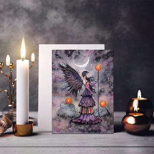 Herfst Nacht Fee Kunst van Molly Harrison Kaart