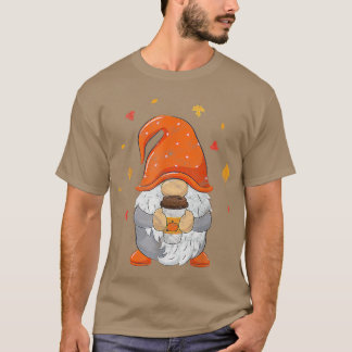 Herfst najaar Gnome Coffee Funny Season T-shirt
