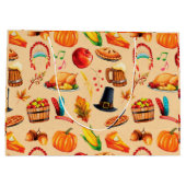 Herfst najaar Thanksgiving Turkije diner Groot Cadeauzakje (Achterkant)