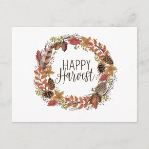 herfst najaar waterverf baard briefkaart