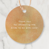 Herfst Natuur Elegant Dank u Bedankjes Labels (Achterkant)