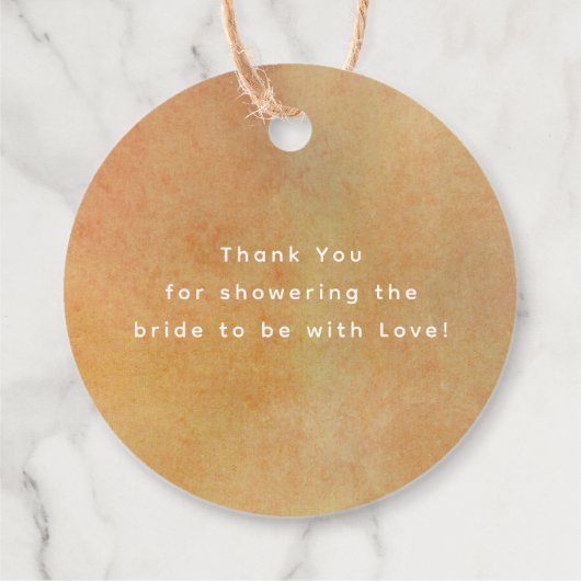 Herfst Natuur Elegant Dank u Bedankjes Labels (Achterkant)