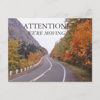 Herfst New Hampshire Verhuizen Aankondigingskaart