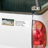 Herfst niet in slaap met de Bumpersticker (Op Truck)