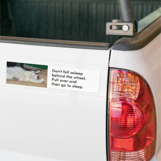 Herfst niet in slaap met de Bumpersticker (Op Truck)