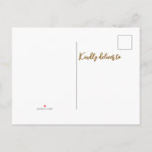 Herfst Nieuw Seizoen Nieuw Huis Verhuizingsaankond Aankondigingskaart (Achterkant)