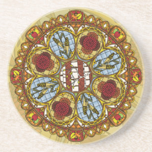 Herfst Nieuw-Zeelandsteen Onderzetter