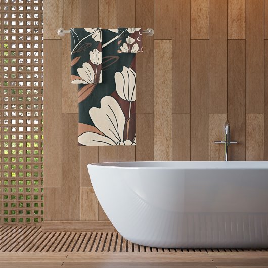 Herfst Noir Bloesems Bad Handdoek