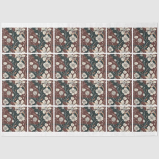 Herfst Noir Bloesems Tegeldecoupage Tissuepapier