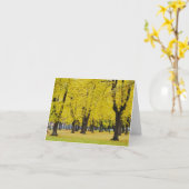 Herfst Notitiekaart (Gele Bloem)