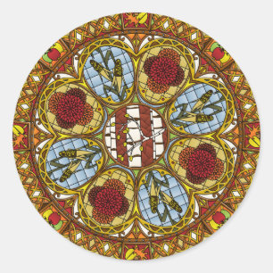 Herfst Nouveau Sticker