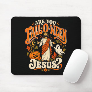 Herfst-O-Ween Jezus Christelijke Halloween Pompoen Muismat