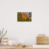 Herfst Oak Leaf HDR Poster (Keuken)