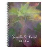 Herfst Oak Leaf Hydrangea Wedding Notitieboek (Voorkant)