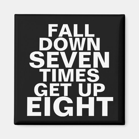 Herfst omlaag Workout Motivatie Magneet (Voorkant)