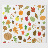 Herfst ontwerp cadeaupapier (Vlak)