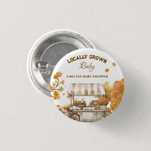 Herfst Oogst Baby Shower Speld Ronde Button 3,2 Cm
