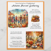 Herfst Oogst Blockfeest  Flyer (Voorkant)