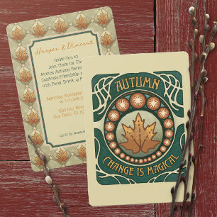 Herfst Oogst, Diner Party Kaart