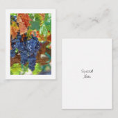 Herfst Oogst druiven Notitiekaartje (Voorkant / Achterkant)